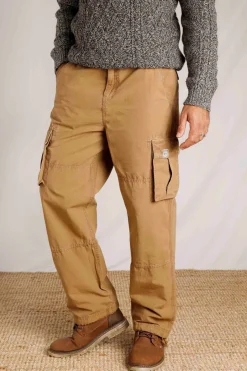 Weird Fish Trousers & Jeans|Turner Cargo Trousers Antique Tan