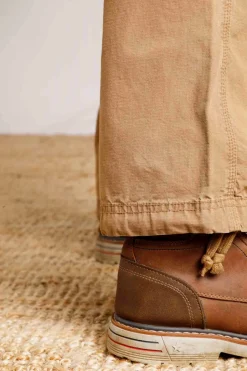 Weird Fish Trousers & Jeans|Turner Cargo Trousers Antique Tan