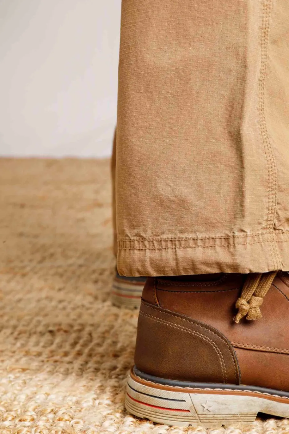 Weird Fish Trousers & Jeans|Turner Cargo Trousers Antique Tan