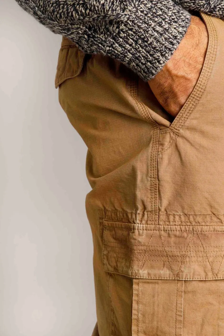Weird Fish Trousers & Jeans|Turner Cargo Trousers Antique Tan