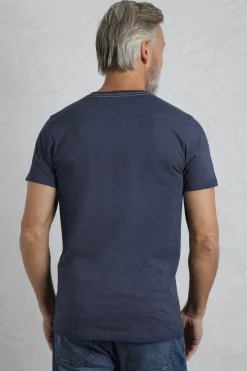 Weird Fish T-Shirts|Vortex Front Print Graphic T-Shirt Dark Blue