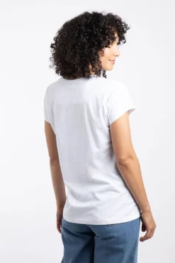 Weird Fish Tunics|Tops & T-Shirts|Walkies Organic Cotton Slub T-Shirt White