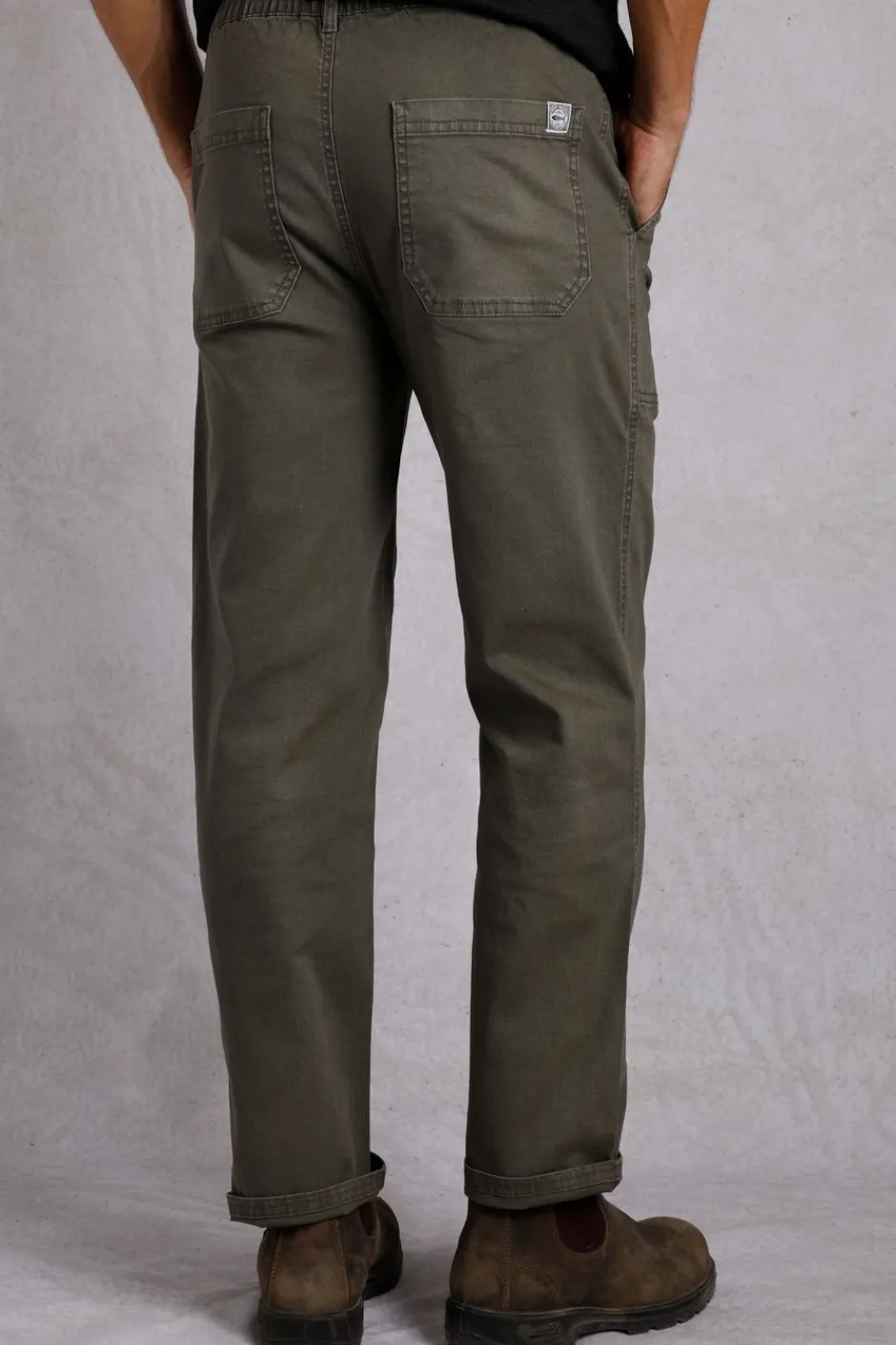 Weird Fish Trousers & Jeans|Warkworth Relaxed Casual Cargo Trousers Fir Green