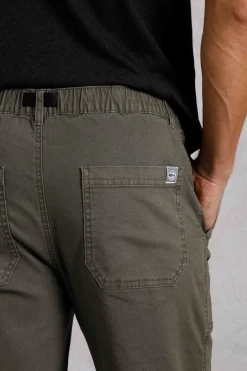 Weird Fish Trousers & Jeans|Warkworth Relaxed Casual Cargo Trousers Fir Green