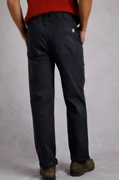Weird Fish Trousers & Jeans|Warkworth Relaxed Casual Cargo Trousers Midnight