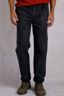 Weird Fish Trousers & Jeans|Warkworth Relaxed Casual Cargo Trousers Midnight