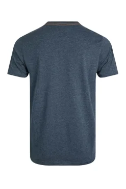 Weird Fish T-Shirts|Waves Front Print Graphic T-Shirt Navy