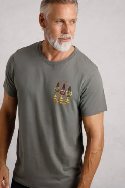 Weird Fish T-Shirts|Weird Beers Back Print Artist T-Shirt Storm Grey