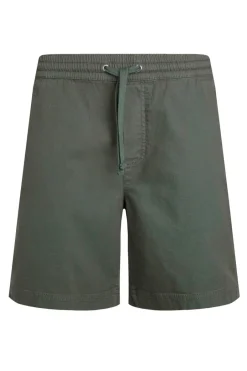 Weird Fish Shorts|Weston Relaxed Canvas Shorts Army Green