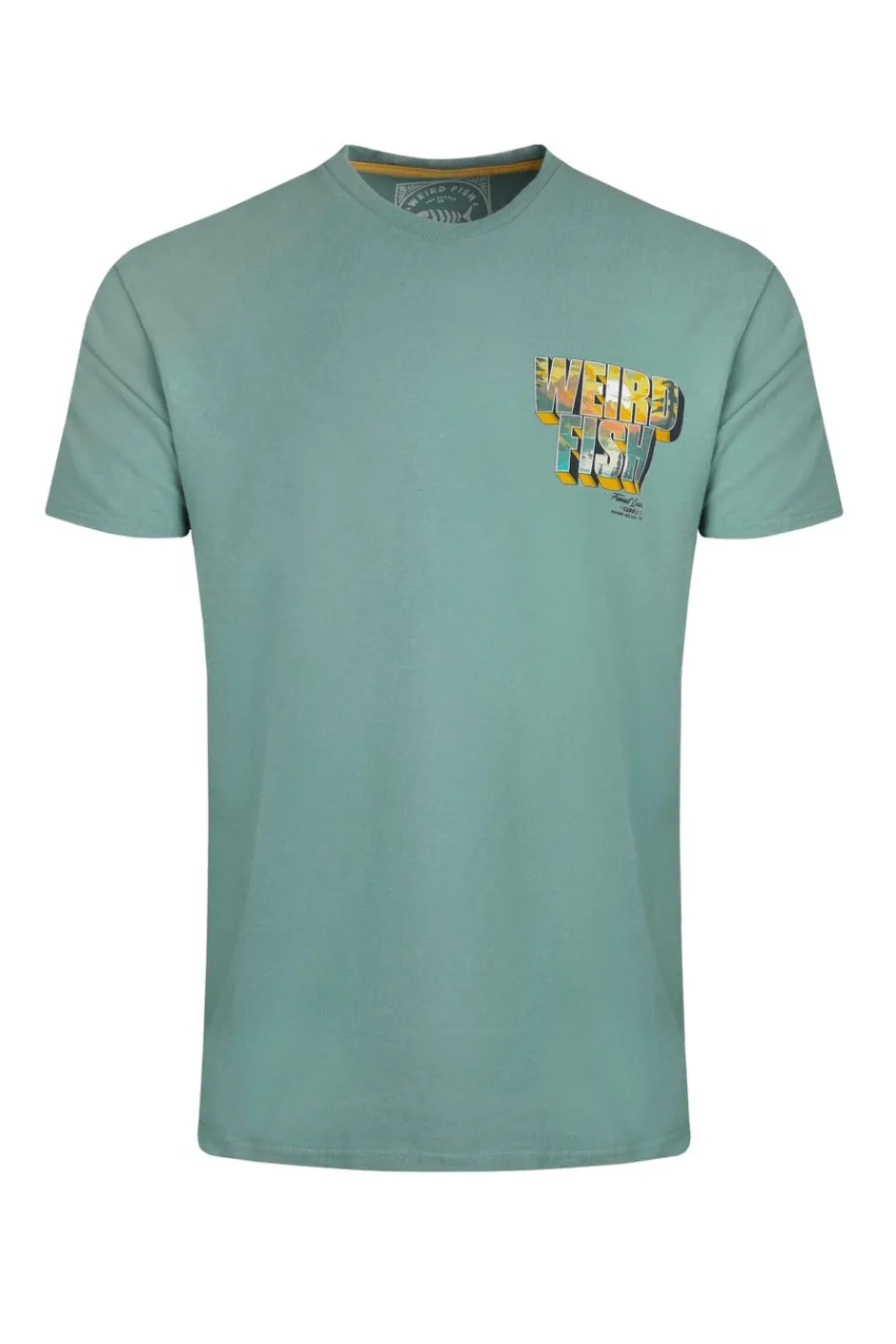 Weird Fish T-Shirts|Wild Life Back Print Graphic T-Shirt Mineral Blue