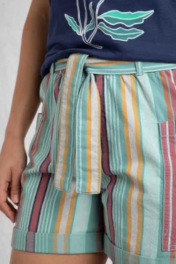 Weird Fish Shorts|Wilder Striped Summer Shorts Multi