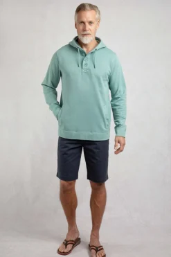 Weird Fish Sweatshirts & Hoodies|Woodside Sun-washed Loopback Hoodie Mineral Blue