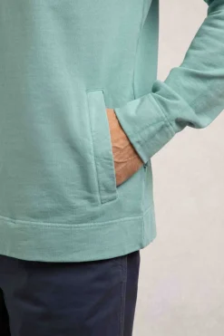 Weird Fish Sweatshirts & Hoodies|Woodside Sun-washed Loopback Hoodie Mineral Blue