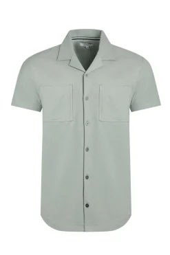 Weird Fish Shirts|Wooster Crepe Knit Shirt Limestone