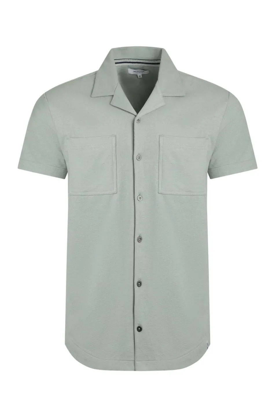 Weird Fish Shirts|Wooster Crepe Knit Shirt Limestone