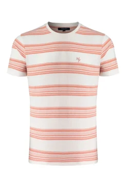 Weird Fish T-Shirts|Xavier Eco Crepe Stripe T-Shirt White