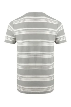Weird Fish T-Shirts|Xavier Eco Crepe Stripe T-Shirt Limestone