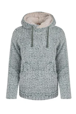 Weird Fish Fleece|Sweatshirts & Hoodies|Yara Cosy Fleece Hoodie Ivy