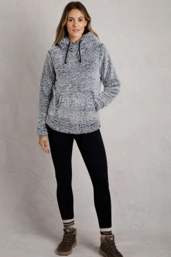 Weird Fish Fleece|Sweatshirts & Hoodies|Yara Cosy Fleece Hoodie Navy