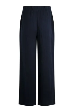 Weird Fish Leggings|Jumpsuits & Playsuits|Zelaya Organic Cotton Double Cloth Wide Leg Trousers Navy